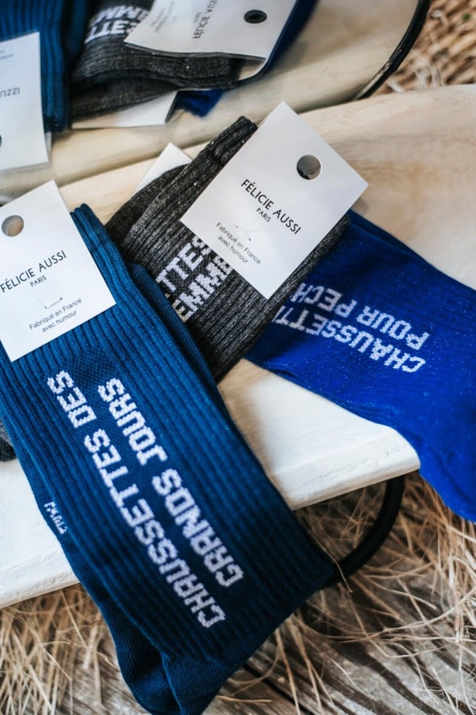 Chaussettes - Félicie Aussi - Des grands jours - Bleu - 40-45 — vue 2