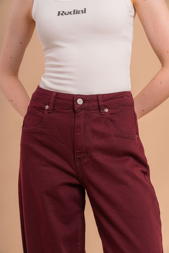 Jeans ballon - Bordeaux (7)