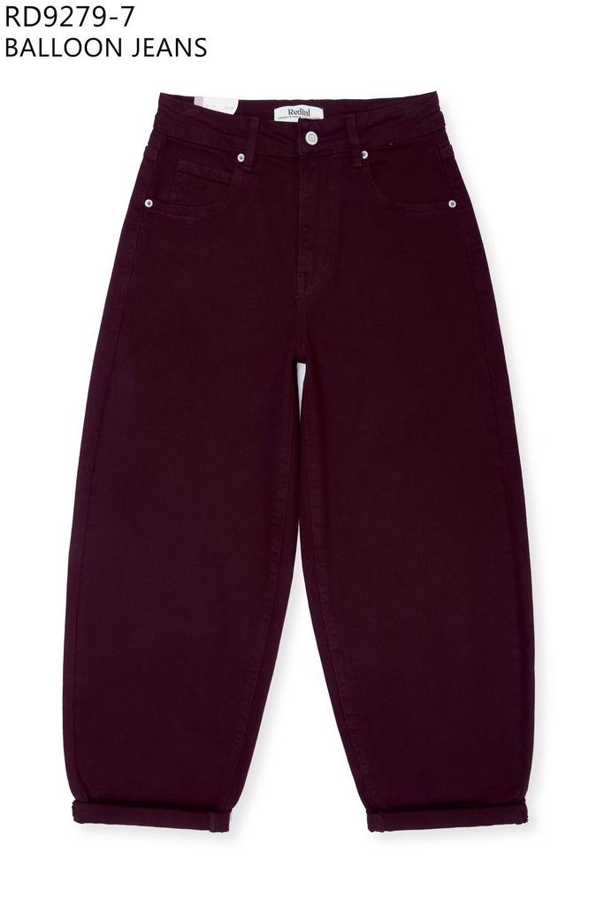 Jeans ballon - Bordeaux (8)