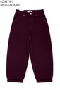 Jeans ballon - Bordeaux (8)
