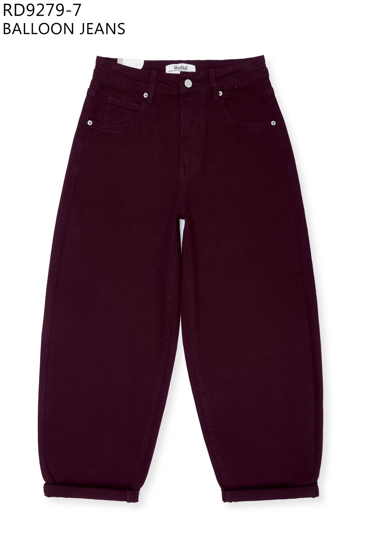 Jeans ballon - Bordeaux (8)
