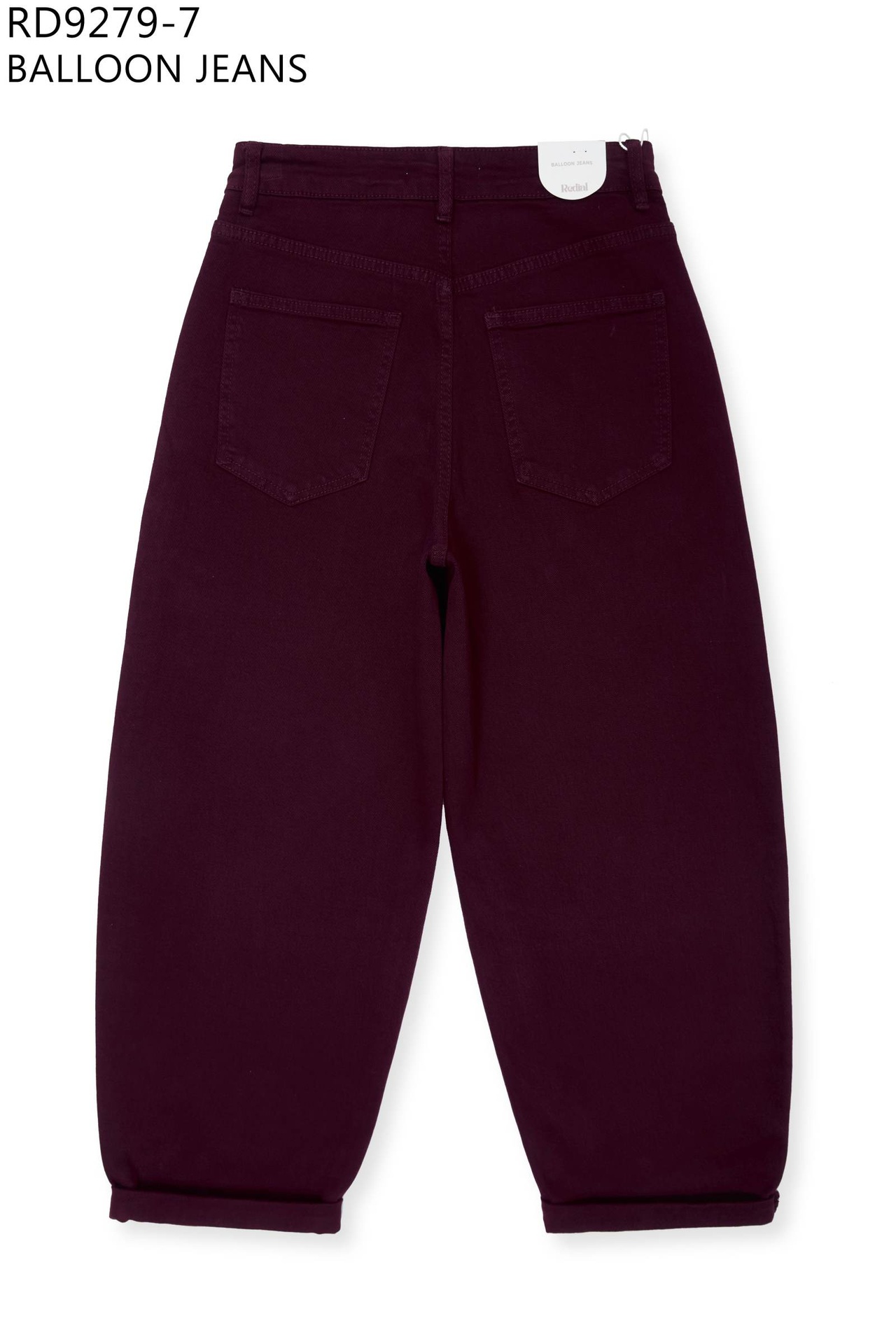 Jeans ballon - Bordeaux (9)