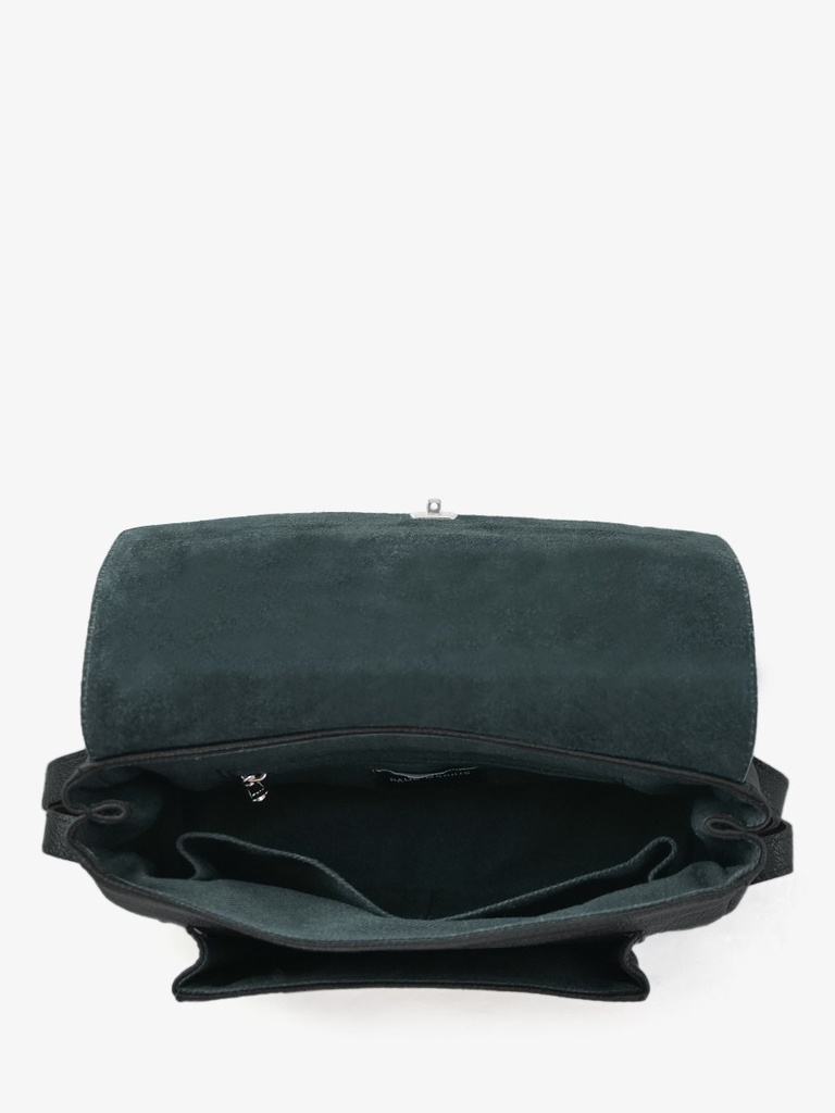 Diane S Noir - sac bandoulière cuir noir femme (4)