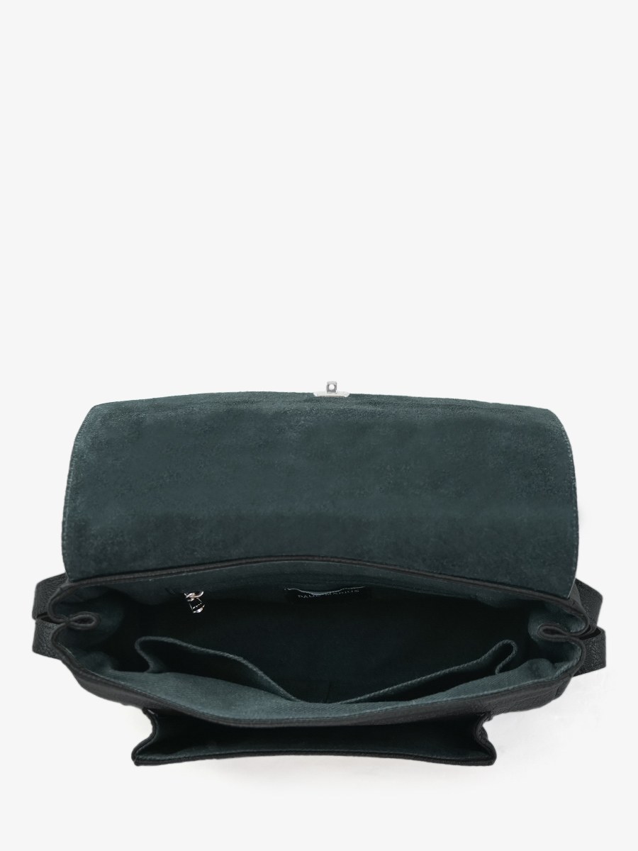 Diane S Noir - sac bandoulière cuir noir femme (4)