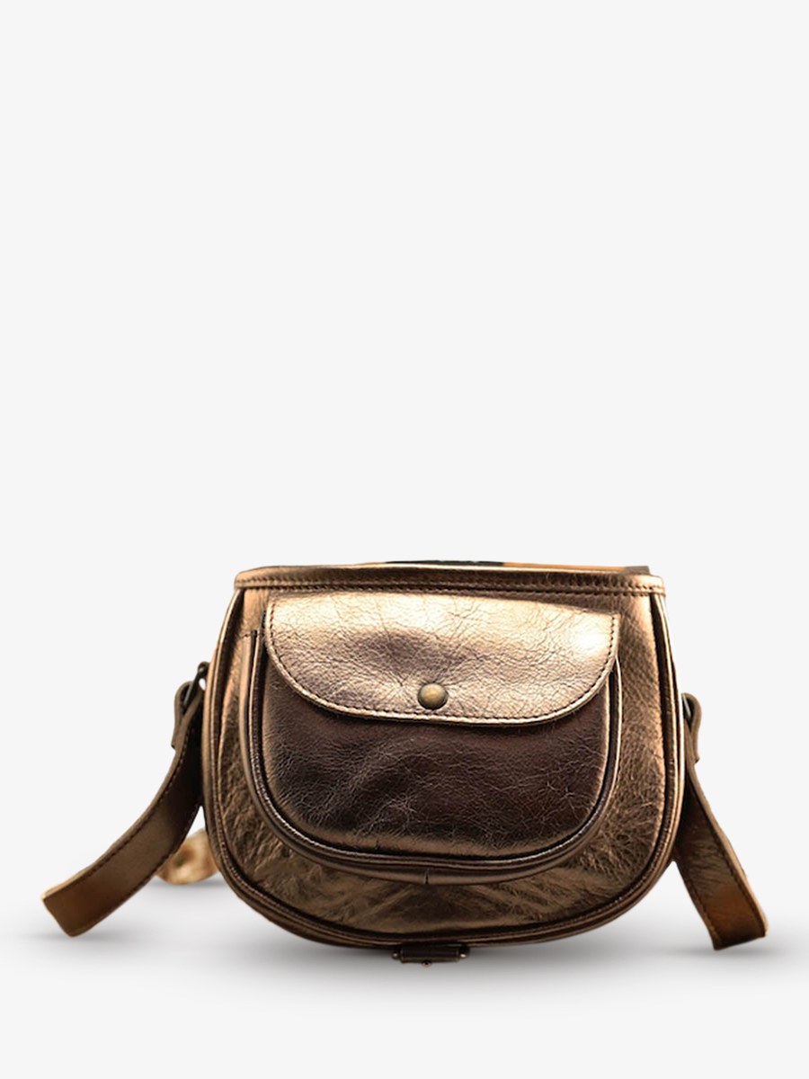 LeBohémien Cuivré - Sac bandoulière cuir femme Cuivré (4)