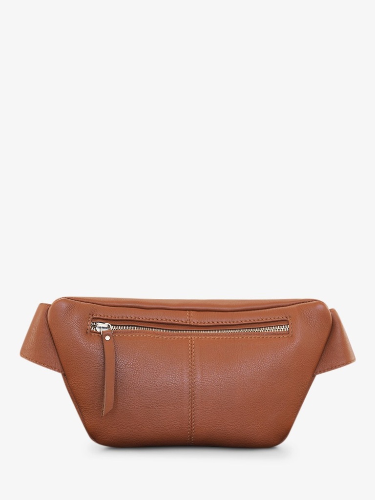 LaBanane Naturel - sac banane en cuir Marron