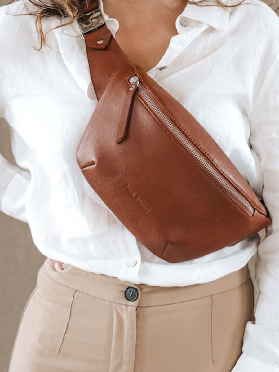 LaBanane Naturel - sac banane en cuir Marron (4)