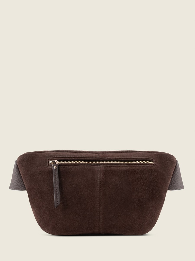 LaBanane Chocolat - sac banane en cuir marron unisexe
