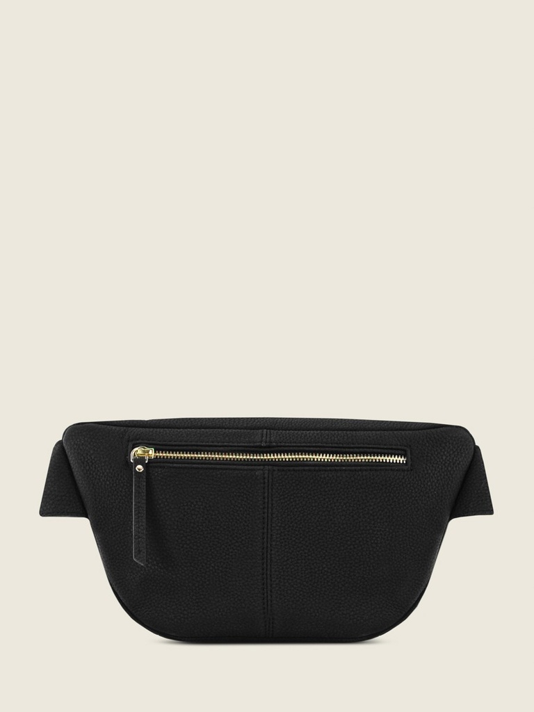 LaBanane Noir Charbon - sac banane en cuir noir (3)