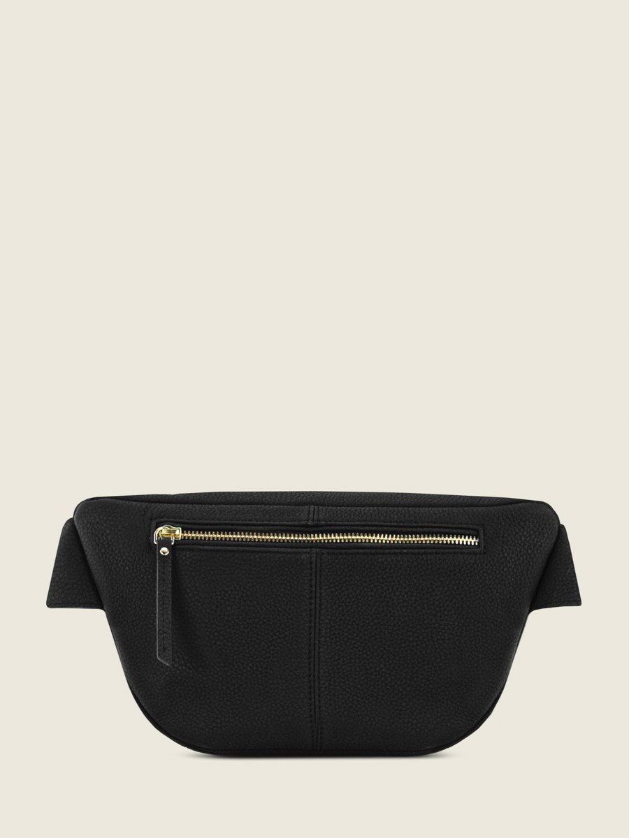 LaBanane Noir Charbon - sac banane en cuir noir (3)