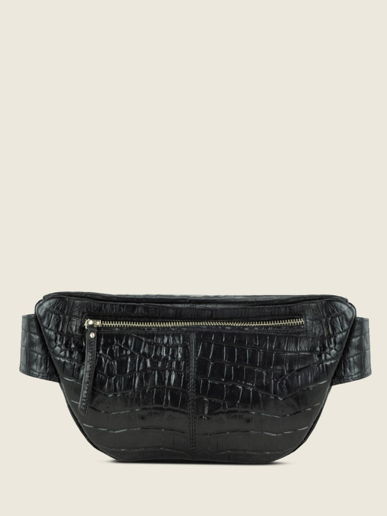 LaBanane Héritage Noir de Jais - sac banane en cuir noir pour femme (2)