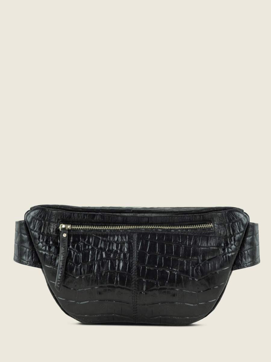 LaBanane Héritage Noir de Jais - sac banane en cuir noir pour femme (2)