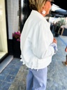 Veste en jeans oversized - Zoé - blanc — vue 3