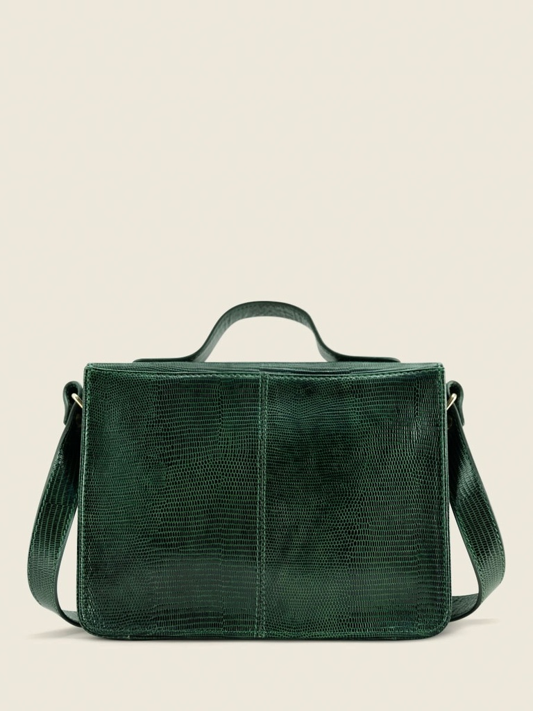 Mademoiselle George 1960 Malachite - sac à main en cuir vert pour femme (3)