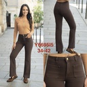 Jeans droit avec poches appliquées - Brown (6)