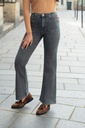 Jeans droit avec poches appliquées - Gris (3)
