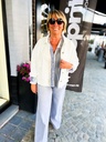 Veste en jeans oversized - Zoé - blanc — vue 5
