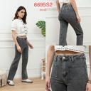 Jeans droit avec poches appliquées - Gris (9)