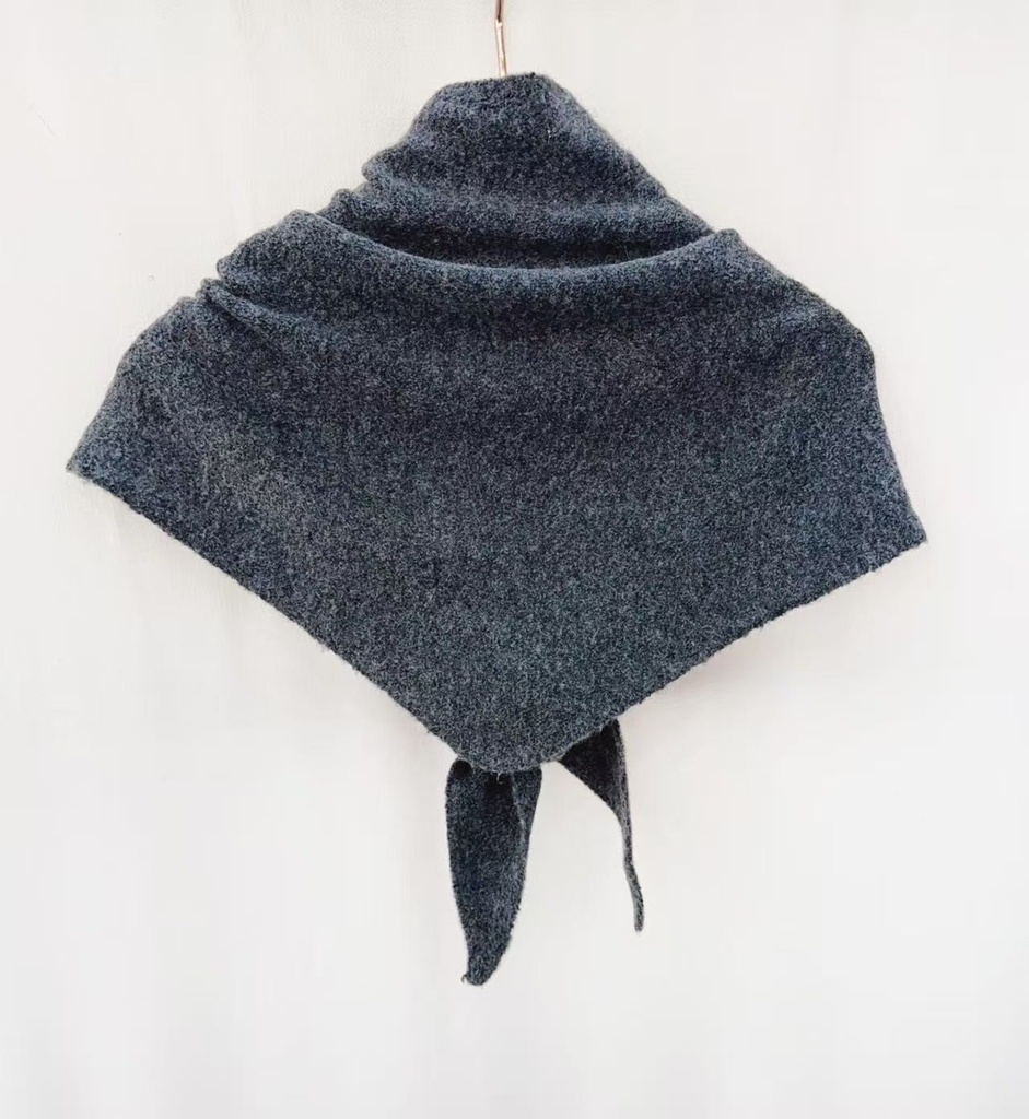 Foulard - Uni - Gris fonce (2)