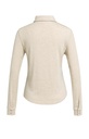 Chemisier en jersey chiné avec col - YAYA - Pure Cashmere Grey Melange (2)