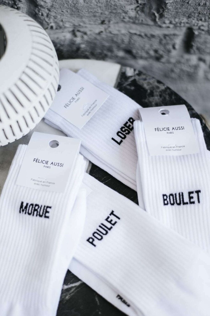 Chaussettes - Félicie Aussi - Instable - Blanc - 36-40 — vue 2