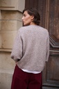 Gilet manches 3/4 - Taupe (2)