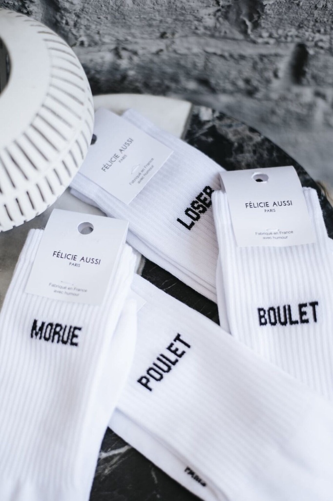 Chaussettes - Félicie Aussi - Instable - Blanc - 40-45 — vue 2