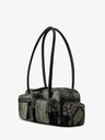 SAC MULTI-POCHES CUIR PYTHON GRIS ET NOIR UNISEXE LEBASSET 90'S PYTHON - GRIS / NOIR — vue 4