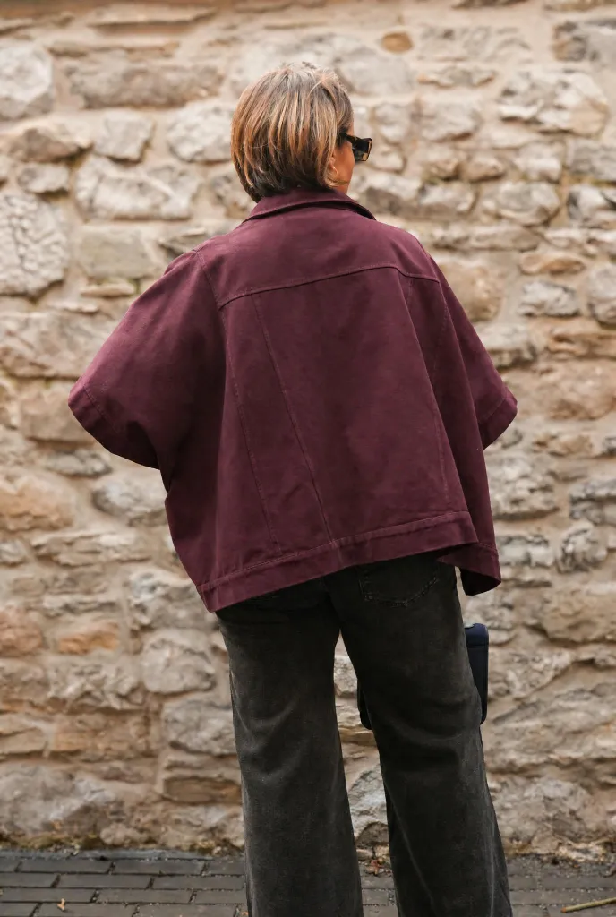 Veste courte manches cape - Acai (vue 5)