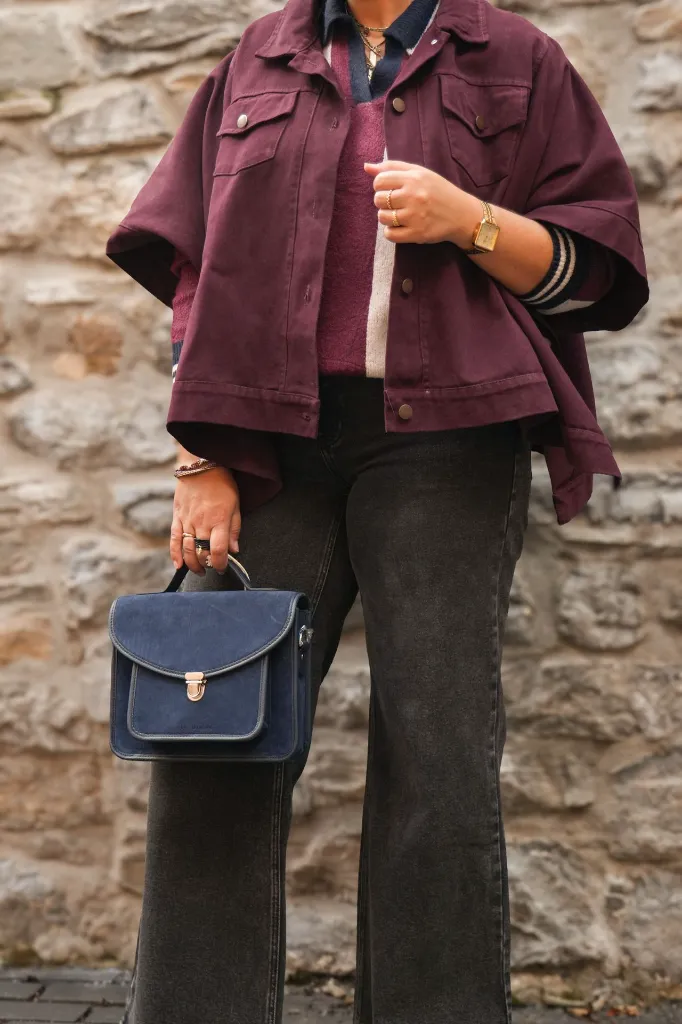 Veste courte manches cape - Acai (vue 8)