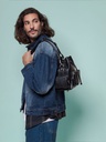 SAC SEAU CUIR NOIR UNISEXE LESEAU 90'S - NOIR — vue 6