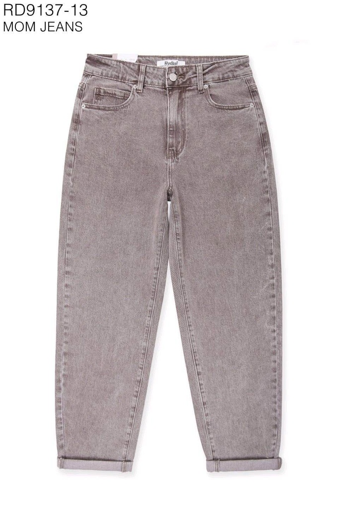 Jeans mom - Taupe délavé (8)