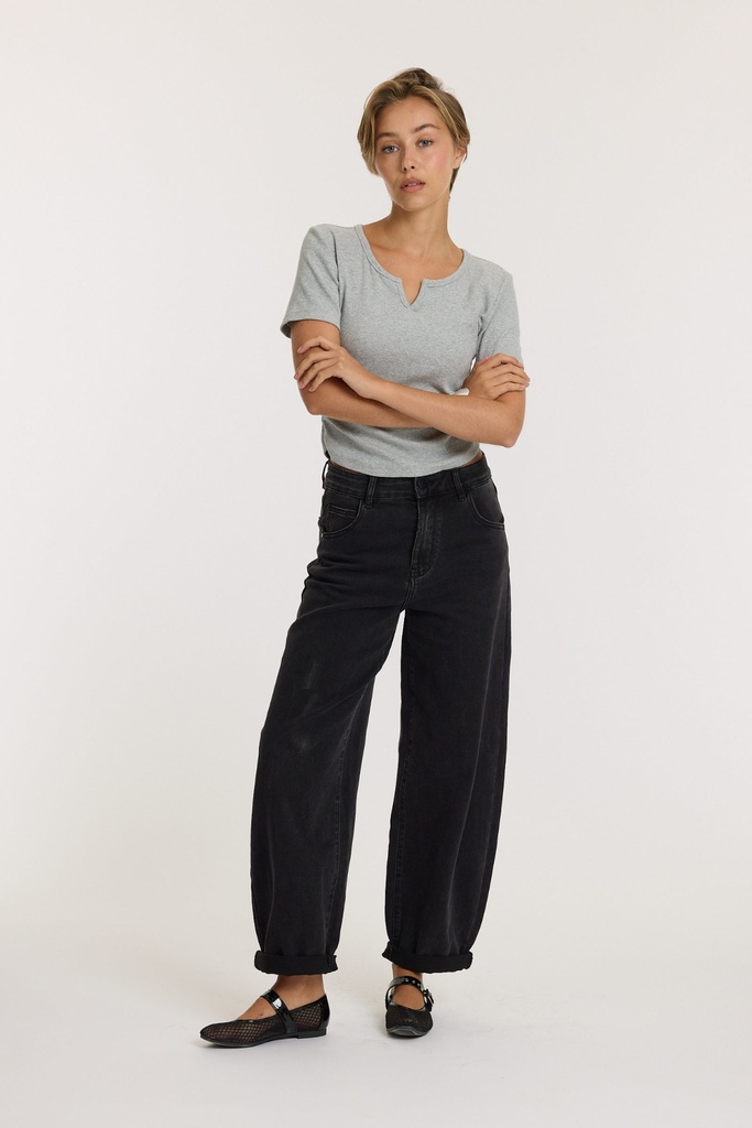 Jeans Balloon / barrel - Noir (4)
