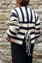 Pull - Marine/beige (vue 4)