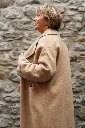 Manteau extra-long en laine mélangée et à la coupe oversize - YAYA - Cornstalk Brown Melange (vue 25)