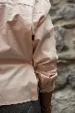 Chemisier en popeline à taille ajustable et manches longues - YAYA - Almond Peach Pink (vue 5)