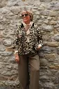 Surchemise en jeans oversized - Max - Léopard camel (vue 4)