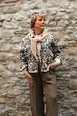 Veste en jeans oversized - Zoé - léopard beige (vue 3)
