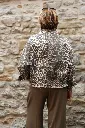 Veste en jeans oversized - Zoé - léopard beige (vue 4)
