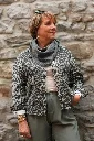 Veste en jeans oversized - Zoé - léopard gris (vue 15)