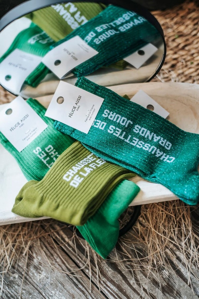 Chaussettes - Félicie Aussi - Pour pecho - Vert - 40-45 — vue 2