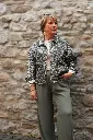 Veste en jeans oversized - Zoé - léopard gris (vue 9)