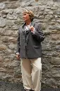 Foulard - Uni - Gris fonce (vue 5)