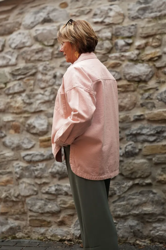 Surchemise en jeans oversized - Max - Bois de rose (vue 7)