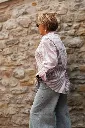 Chemise oversize rayée - Rayures - taupe (vue 3)