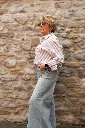 Chemise oversize rayée - Rayures - taupe (vue 9)