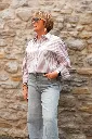 Chemise oversize rayée - Rayures - taupe (vue 11)