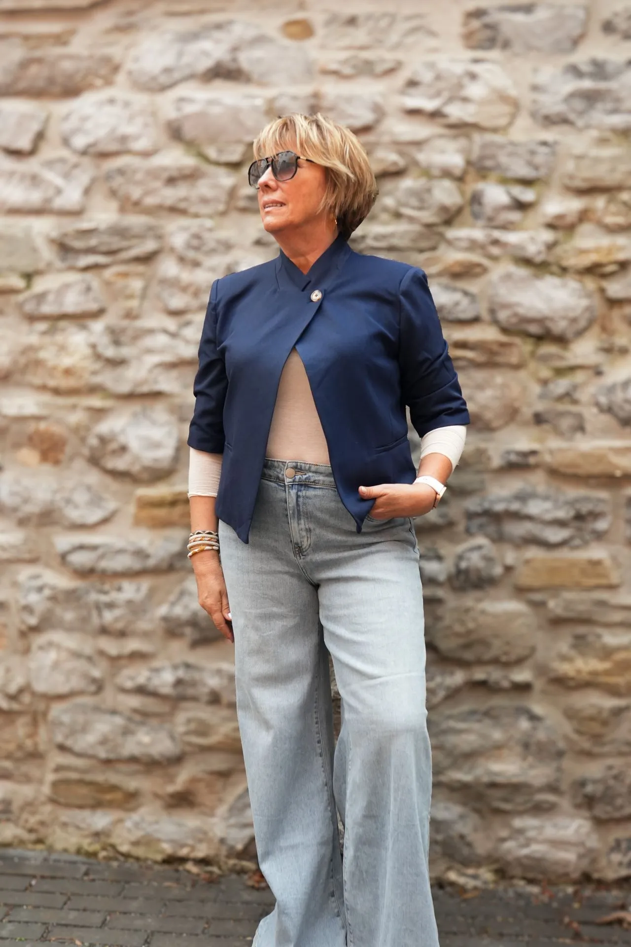 Veste courte col officier - Marine (vue 6)