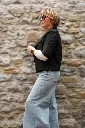 Veste courte col officier - Noir (vue 2)