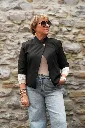 Veste courte col officier - Noir (vue 7)